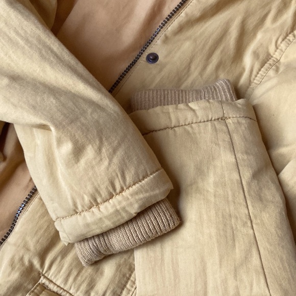 Mossimo tan/gold jacket with hood - Picture 3 of 7